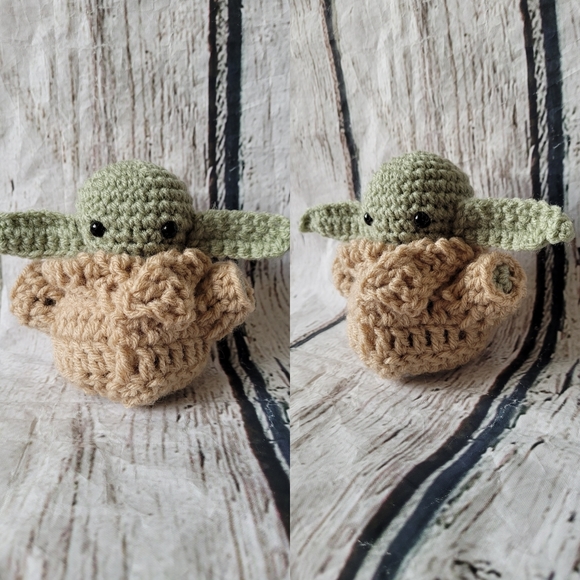 Hand Crafted Other - Mini Baby Yoda Inspired Amigurumi